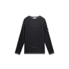 Stone Island Men's Melange Charcoal Vanise Full Rib Rws Wool Sweater In Grey