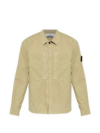 Stone Island Men's Mercerized Ripstop Jacket In Neutral