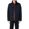 Stone Island Padded Field Jacket In Micro Twil In Black