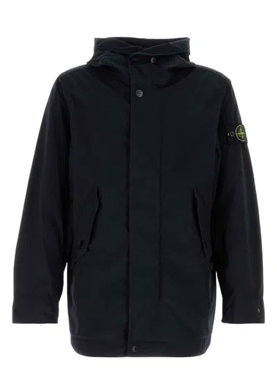 STONE ISLAND MEN'S MIDNIGHT POLYESTER JACKET
