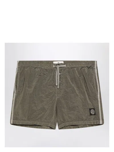 STONE ISLAND MEN'S MILITARY BEACH BOXER SHORTS