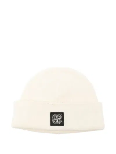 Stone Island Men's Mini Bethestanenie Cap In White