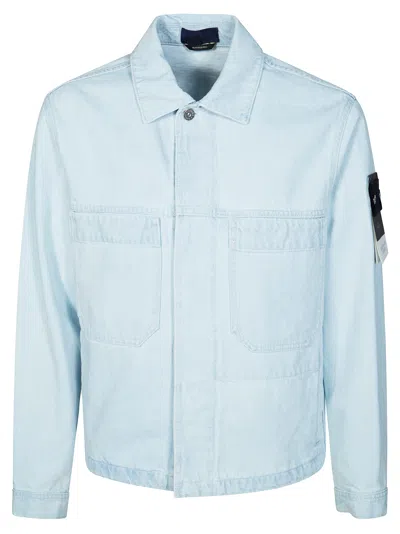 Stone Island Men's Mini Biker Jacket In Blue