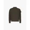 Stone Island Mens Musk Brand-badge Cable-knit Wool Jumper In Musk