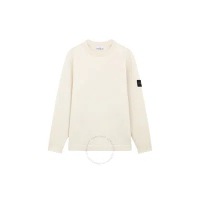 STONE ISLAND STONE ISLAND MEN'S NATURAL LAMBSWOOL SWEATER