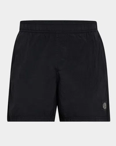 STONE ISLAND MEN'S NYLON METAL SWIM TRUNKS
