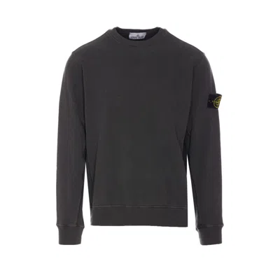 Stone Island Men "old Effect" Logo Sweatshirt