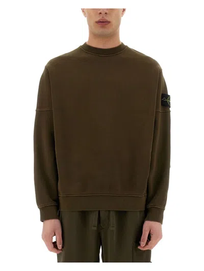 STONE ISLAND MEN'S ORGANIC COTTON SWEATSHIRT