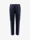 Stone Island Cotton Trousers With Cargo Pockets And Belt Loops