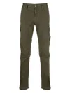 Stone Island Compass-badge Tapered Cargo Trousers In V0158