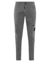 Stone Island Pants In Green Cotton In Grey Green