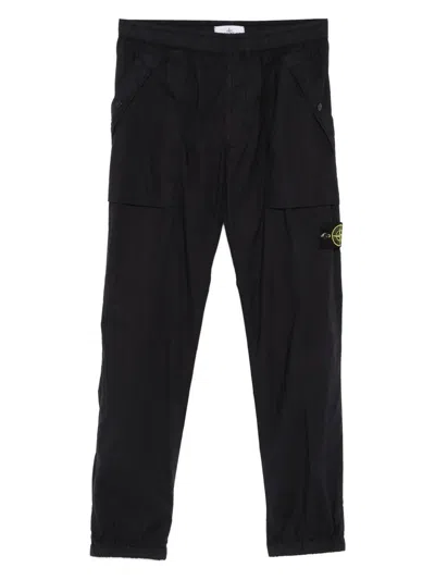 Stone Island Men's Pants In Black