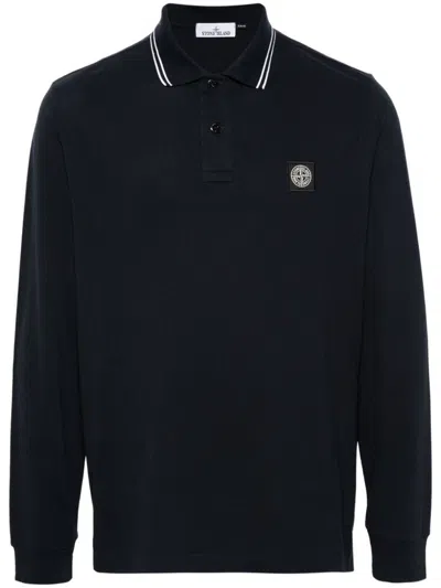 STONE ISLAND MEN'S PIQUÃ© WEAVE POLO SHIRT