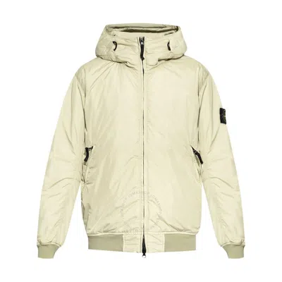 Stone Island Men's Plaster Crinkle Wind-resistant Reps R-ny Jacket In White
