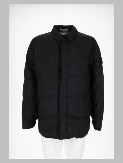 Stone Island Men's Polyamide Sports Jacket In Blue
