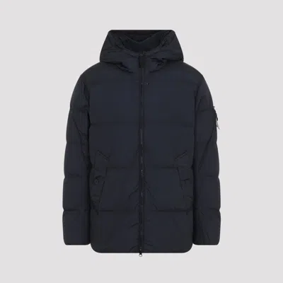 Stone Island Men's Quilted Down Jacket In Blue