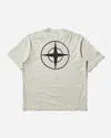 Stone Island Men S 02 Industrial Logos T-shirt Ivory In White
