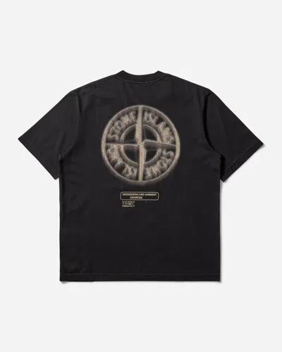 Stone Island Men S Bleeding Numbers T-shirt In Black