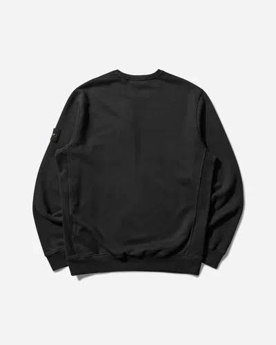Stone Island Men S Garment Dyed Crewneck Sweatshirt In Black