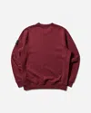 Stone Island Men S Garment Dyed Crewneck Sweatshirt Bordeaux In Red