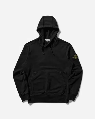 Stone Island Men S Garment Dyed Hooded Sweatshirt In Black