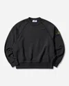 Stone Island Men S Garment Dyed Oversized Fit Crewneck Sweatshirt In Black
