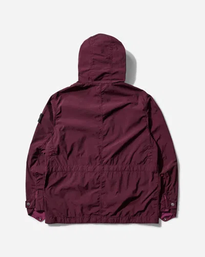 Stone Island Men S Light Compact Touch Poly-tc Field Jacket Amaranth In Black