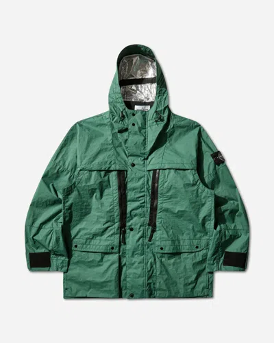 Stone Island Men S Metal Lamina Ripstop Heat Reactive Hooded Jacket Malachite In Green