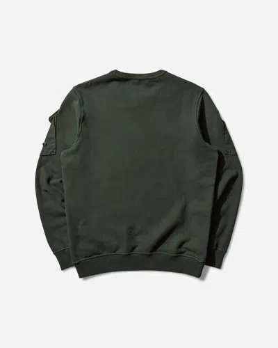 Stone Island Men S Sleeve Pockets Crewneck Sweatshirt Juniper In Green