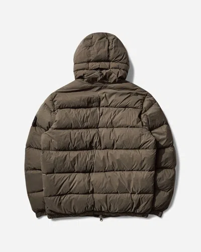 Stone Island Men S Tunnel Nylon Down-tc Hooded Jacket Military In Green