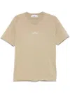 Stone Island Contemporary Graphic Print T-shirt With Crew Neck And Relaxed Fit In Neutral
