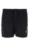 Stone Island Compass Patch Drawstring Swim Shorts In Navyblue