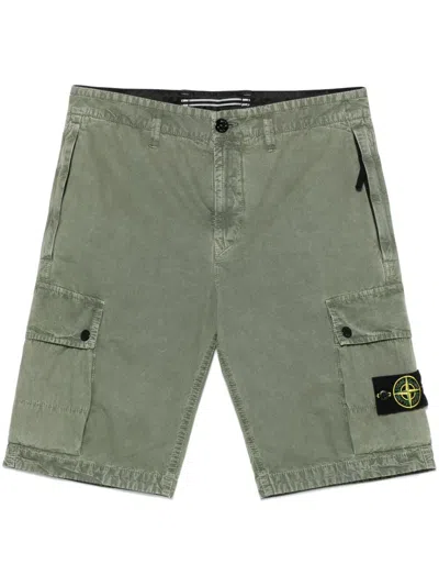 Stone Island Men Slim Bermuda Shorts In Green