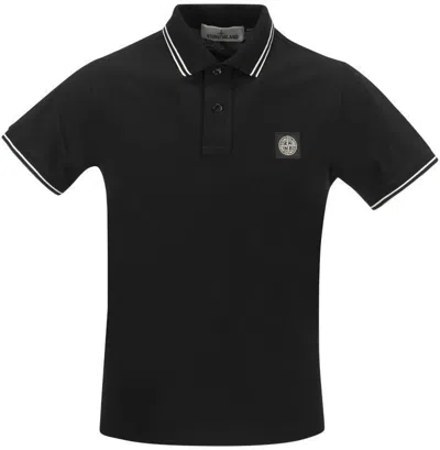 STONE ISLAND MEN'S SLIM COTTON POLO SHIRT