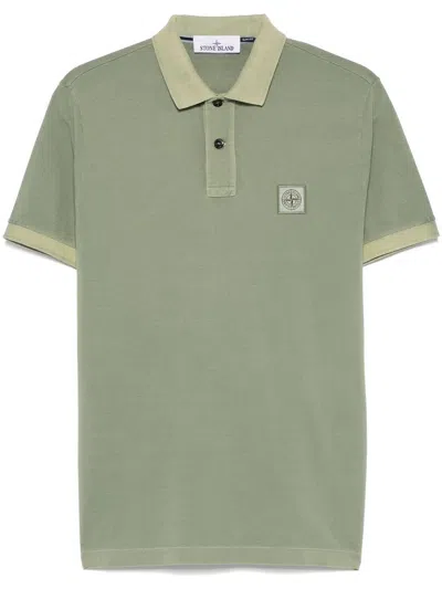 Stone Island Men Slim Fit Short Sleeve Polo