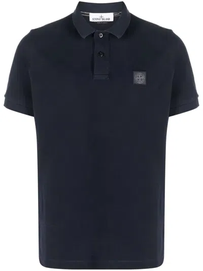 Stone Island Men Slim Fit Short Sleeve Polo