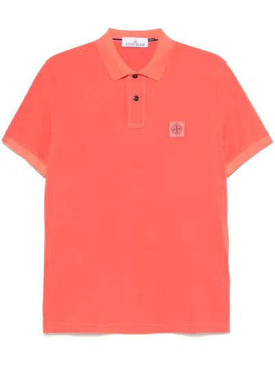 Stone Island Men Slim Fit Short Sleeve Polo