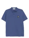 Stone Island Men's Slim Fit Stretch Cotton Polo Shirt In Blue