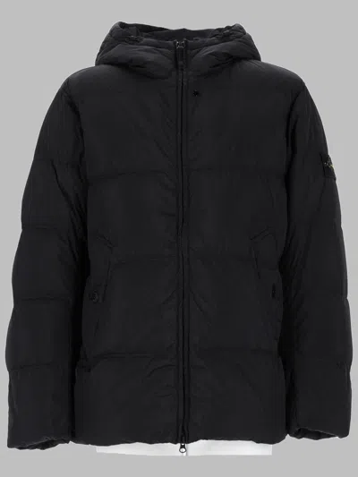 Stone Island Men's Sports Jacket With Signature Detail In Black