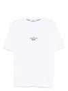 Stone Island Logo-print Organic Cotton-jersey T-shirt In White