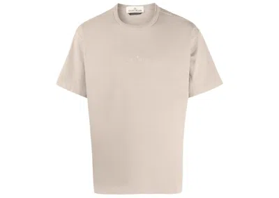 Pre-owned Stone Island Men's  20444 Basic T-shirt In Dove Grey