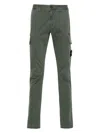 Stone Island 30410 Tapered Cargo Trousers In Green