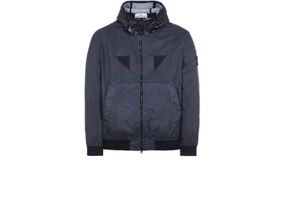 Pre-owned Stone Island Men's  40723 Membrana 3l Tc Jacket In Navy Blue