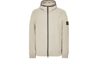 Pre-owned Stone Island Men's  40927 Light Soft Shellr E.dye Technology In Recycled Polyester Jacket In Dove Gre In Gray
