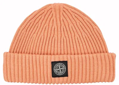 Pre-owned Stone Island Men's  Berretto Rws Beanie In Orange