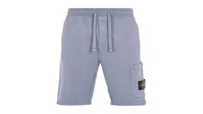 Pre-owned Stone Island Men's  Felpa Bermuda Shorts In Dust In Brown