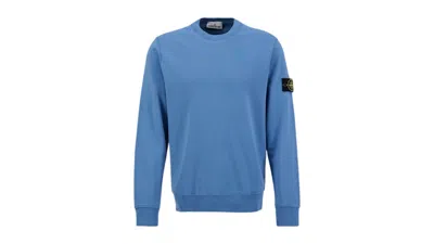 Pre-owned Stone Island Men's  Felpa Crewneck Sweatshirt In Blue