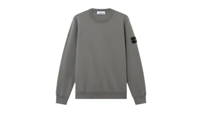 Pre-owned Stone Island Men's  Felpa Crewneck Sweatshirt In Cement In Gray