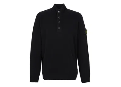 Pre-owned Stone Island Men's  Half Zip Up Sweater In Black