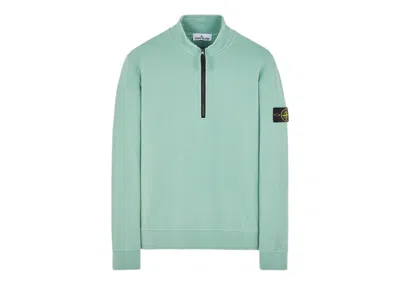 Pre-owned Stone Island Men's  Halfzipper Sweatshirt In Light Green